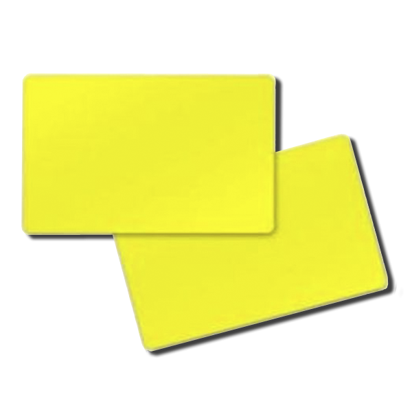 Tarjeta PVC amarillo .030"