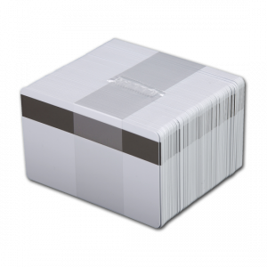Tarjeta PVC Blanco .030'' con Banda Magnética de Baja Coercitividad