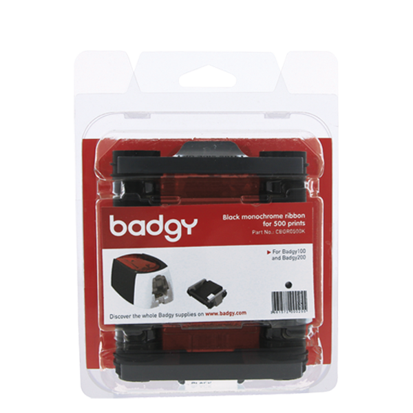 KIT BADGY RIBBON NEGRO 500 IMP