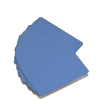 Tarjeta PVC azul .30” (Paquete de 100 pzs.)