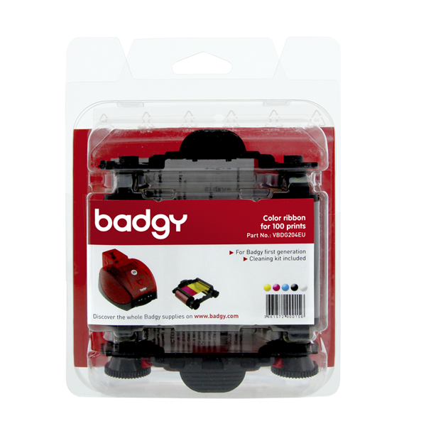 Kit Ribbon Badgy VBDG204EU + Kit de Limpieza