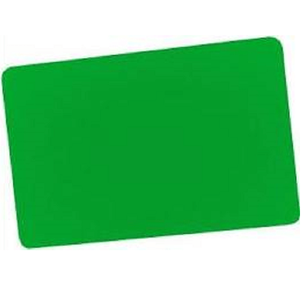 Tarjeta PVC Verde .030” (Paquete de 100 pzs.)