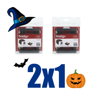 Ribbon Evolis Badgy CBGR0100C (2x1)