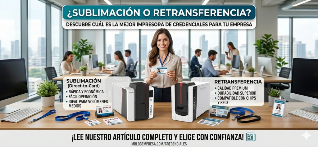 Diferencias entre impresora de credenciales por sublimación y retransferencia: ¿cuál elegir?