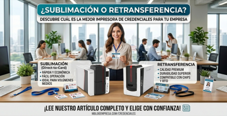 Diferencias entre impresora de credenciales por sublimación y retransferencia ¿cuál elegir
