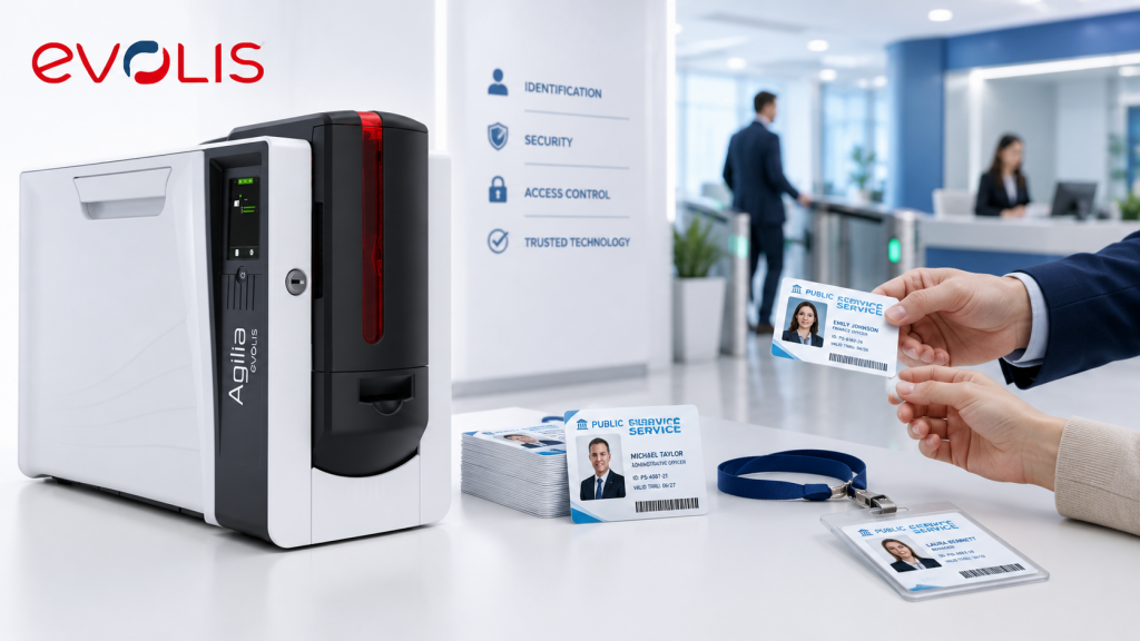 Impresoras de tarjetas Evolis para instituciones gubernamentales: orden, identificación y control