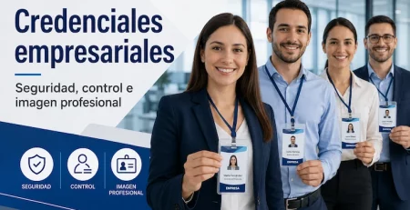 Credenciales empresariales seguridad, control e imagen profesional