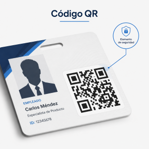 Elementos de seguridad en tarjetas PVC Código QR