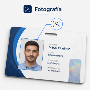 Elementos de seguridad en tarjetas PVC Fotografía