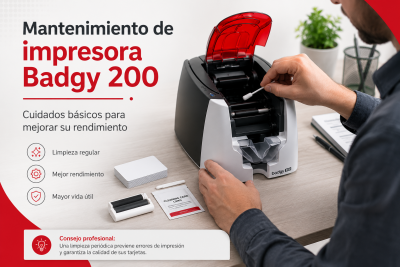 Mantenimiento de impresora Badgy 200 cómo cuidar tu equipo para imprimir mejor