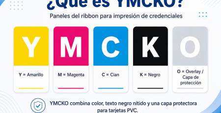 Qué es YMCKO y cómo funciona en la impresión de credenciales PVC