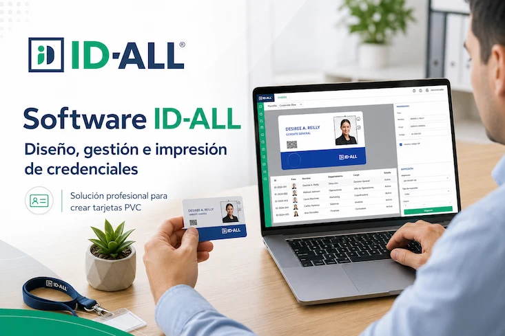 Software ID-ALL: crea, administra e imprime credenciales profesionales