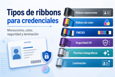 Tipos de ribbons para impresoras de credenciales características y usos