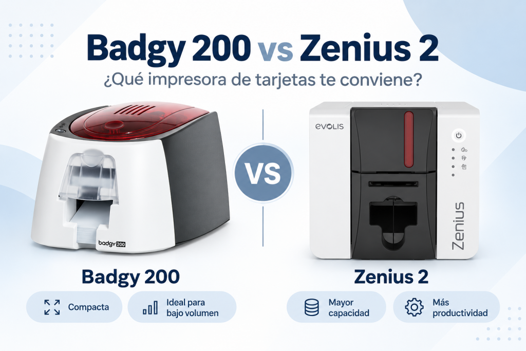 Badgy 200 vs Zenius 2: ¿qué impresora de tarjetas conviene elegir?
