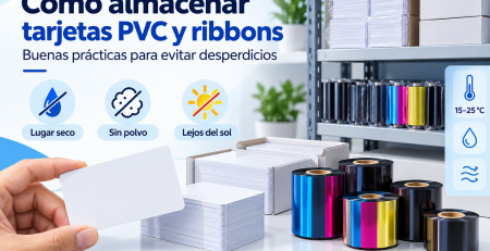 Cómo almacenar tarjetas PVC y ribbons para evitar desperdicios