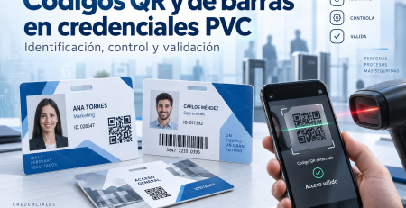 Cómo imprimir códigos QR y códigos de barras en credenciales PVC