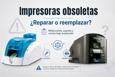 Cuándo reparar y cuándo reemplazar una impresora de tarjetas