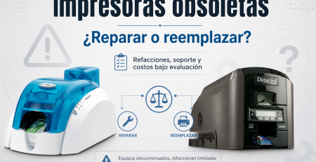 Cuándo reparar y cuándo reemplazar una impresora de tarjetas