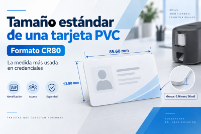 ¿Qué tamaño tiene una tarjeta PVC? CR80, medidas y grosor estándar