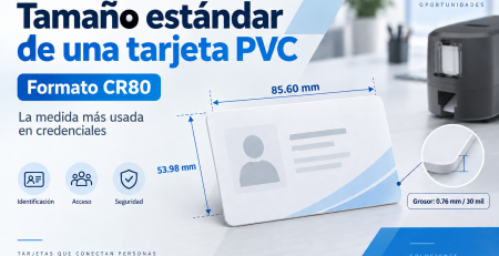 ¿Qué tamaño tiene una tarjeta PVC? CR80, medidas y grosor estándar