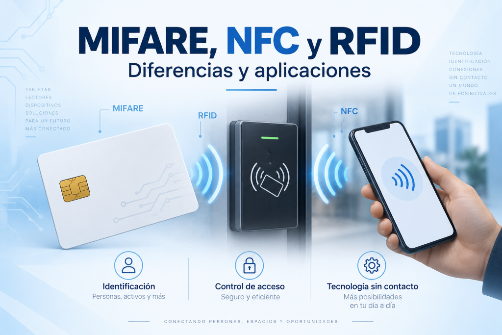 Tarjetas MIFARE, NFC y RFID: diferencias y aplicaciones